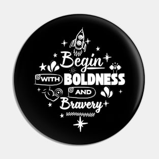 Courageous Lettering: Begin Boldly Pin