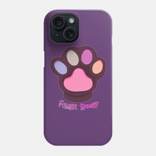 Feline Spooky || Black paw version Phone Case