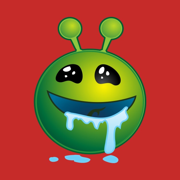 Funny Alien Monster ET Extraterrestrial Martian Green Man Emoji for Women, Men and Kids 7 by PatrioTEEism