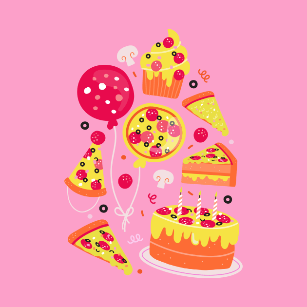 Pizza Party by allisonromerodesign