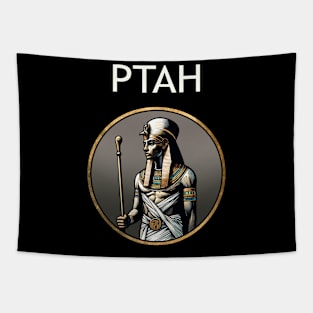 Ptah Ancient Egyptian God of Creation, Architecture and Art Tapestry