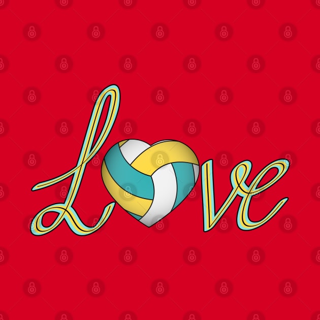 Love Volleyball by Designoholic