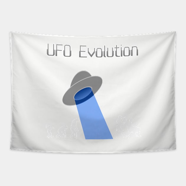 UFO Evolution vs Creation Tapestry by needthattshirt