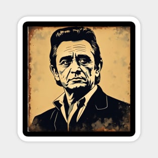 Johnny Cash Harmonious Hits Magnet