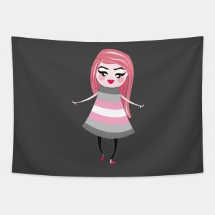 Demigirl pride flag Tapestry