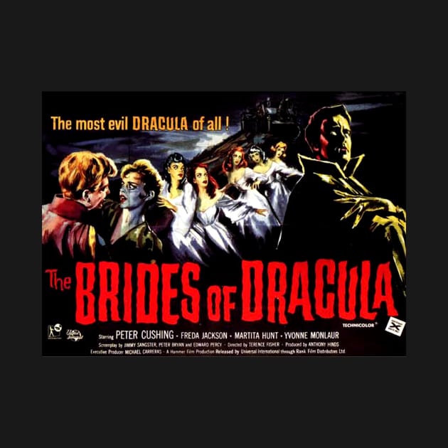 Classic Horror Movie Lobby Card - The Brides of Dracula by Starbase79