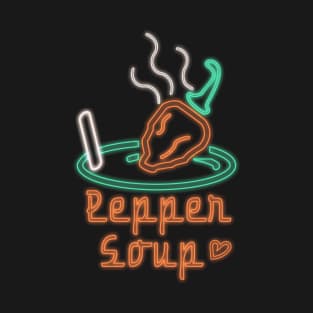 Pepper Soup Neon Design T-Shirt