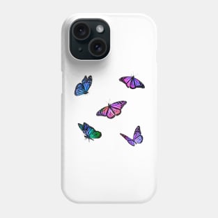 Moonlight Butterflies Sticker Pack Phone Case
