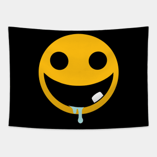 Emoji Baby Dribble Smiley Face Tapestry