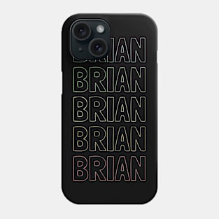 Brian Name Pattern Phone Case