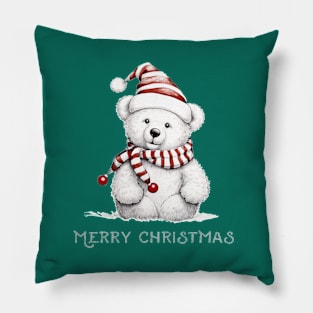 Christmas Teddy Bear 1 Pillow