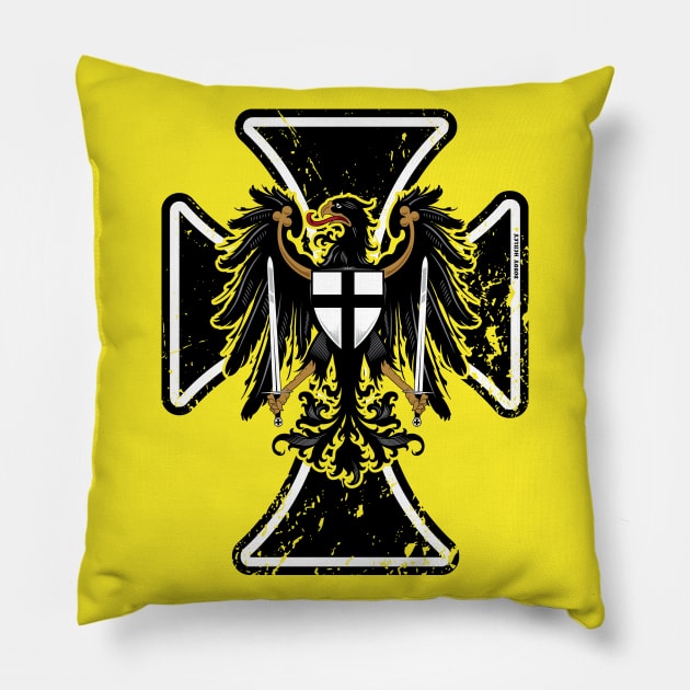 Teutonic Order REVISED           light tees Pillow by Illustratorator