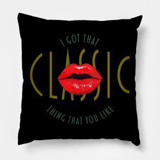 Classic Red Lips Style Pillow