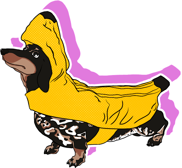 banana dog Kids T-Shirt by oddishes