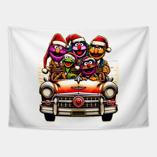 Muppets' Vintage Christmas Vacation T-Shirt Tapestry