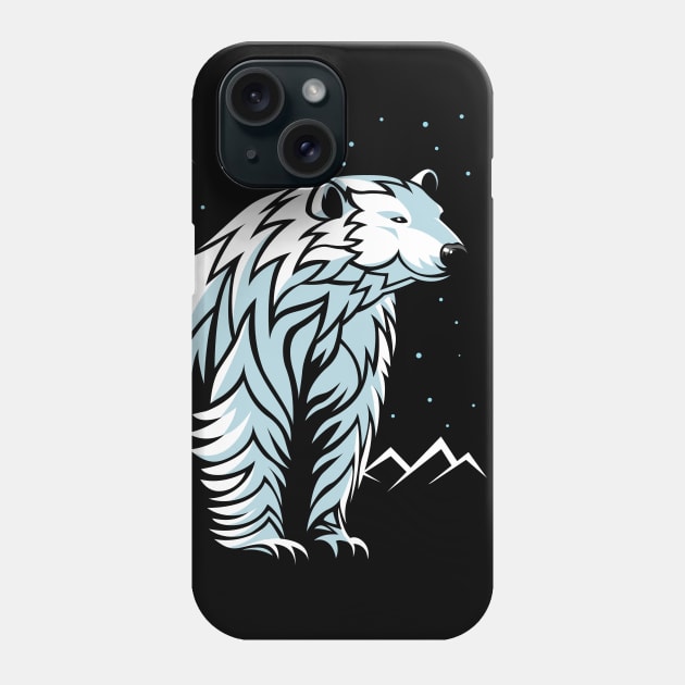 Tribal Polar Bear Phone Case by albertocubatas