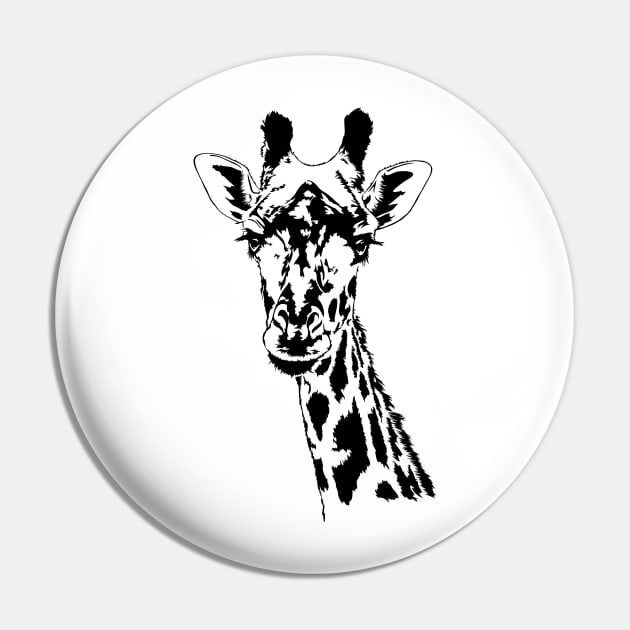 Giraffe Safari Africa Animal Zoo Keeper gift Pin by wilsigns