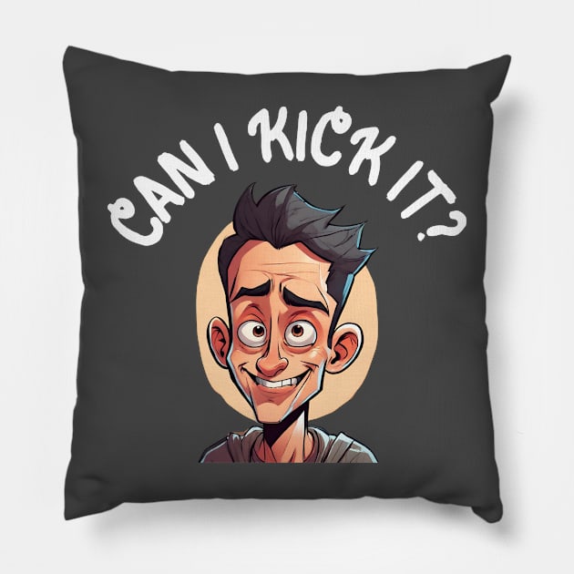 Can I Kick It Charlie Brown Pillow by abahanom