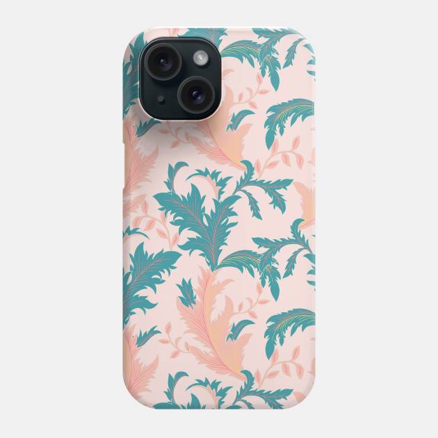 Pretty Elegant Acanthus Leaves Phone Case by Farissa