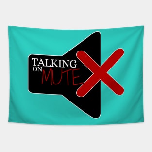 Talking on Mute - Computer Icon No 3 Tapestry