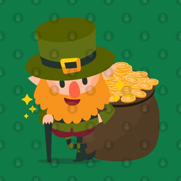 Goblin St. Patrick's Day Gold Pot Gift Ireland by Littlelimehead