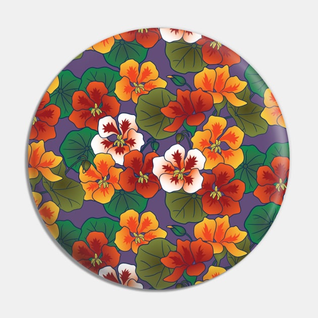 Nasturtium Garden Pin by Pamelandia