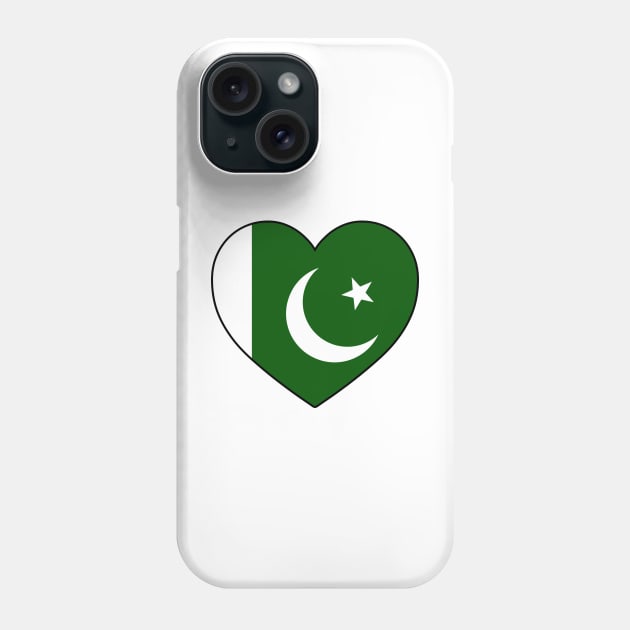 Heart - Pakistan Phone Case by Tridaak