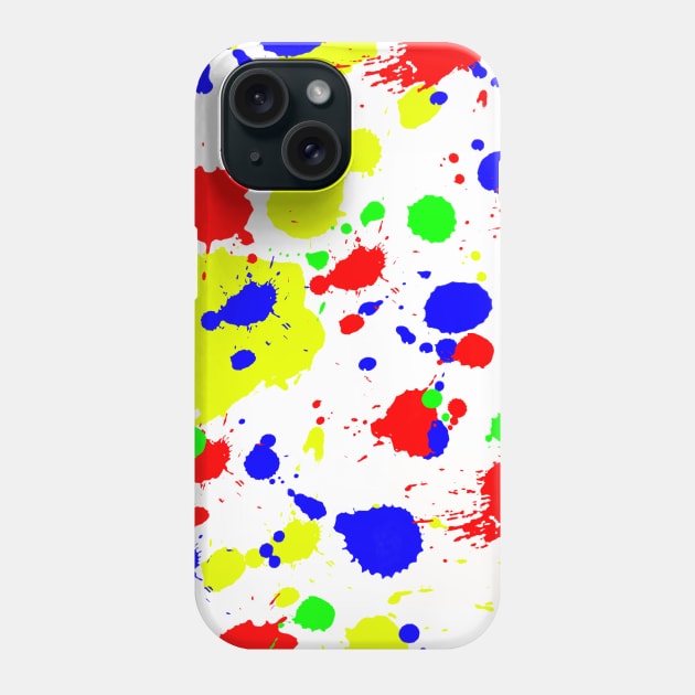 Colorful Paint Splatter. Phone Case by Dawson