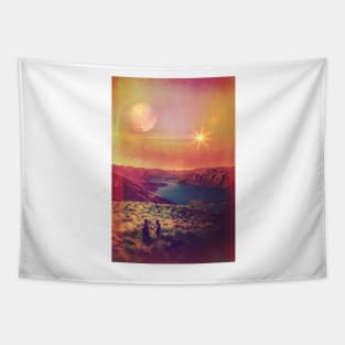 The Burning Mountains Tapestry