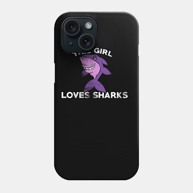 This girl loves sharks Phone Case by bubbsnugg