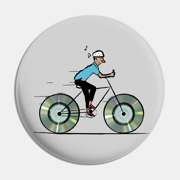 Disc Jockey Pin by downsign