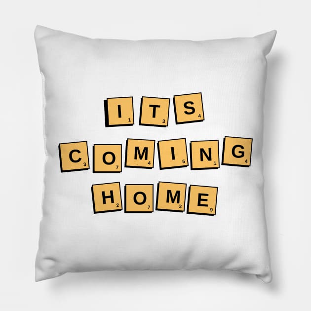 Its Coming Home Game of Scrabble England Pillow by RareLoot19