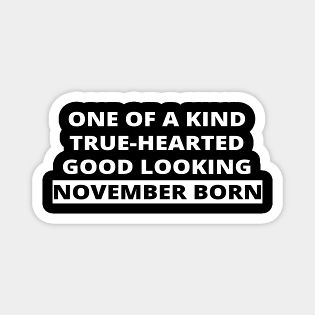 November Born Magnet by simple_words_designs