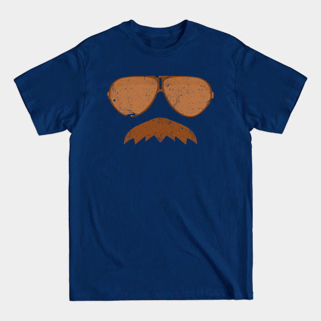 Disover Da Bears - Ditka Mustache with Aviators - Chicago Football - T-Shirt