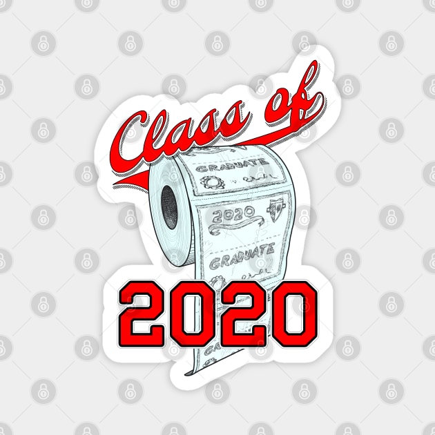 Class of 2020 Funny Toilet Paper Seniors and Graduation Magnet by reapolo