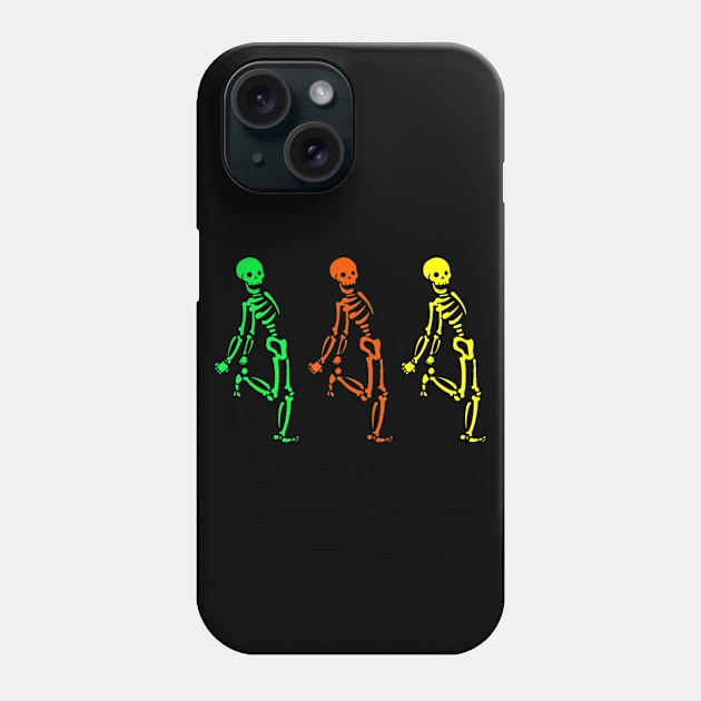 Skeleton Halloween Costumes Funny Dancing Skeleton Phone Case by Sinclairmccallsavd