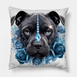 Crystal Staffy Pillow