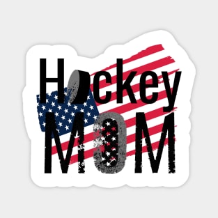 Hockey Mom with the American Flag Magnet