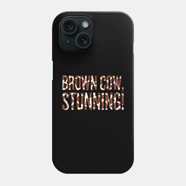 Brown cow, stunning! Phone Case by klg01