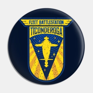 Fleet Battlestation Ticonderoga - Distressed Pin