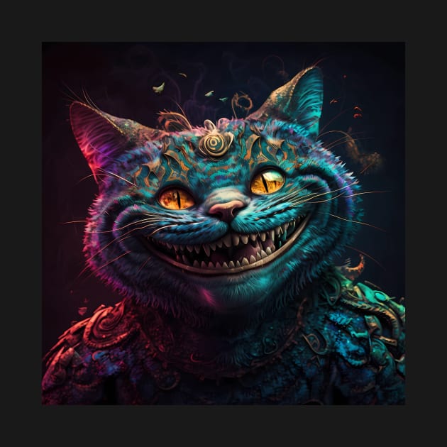 Trippy cat by pixnsheezy