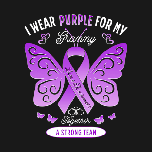 Lupus Granny Purple Awareness Ribbon T-Shirt