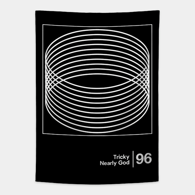 Nearly God / Minimalist Graphic Fan Artwork Design Tapestry by saudade