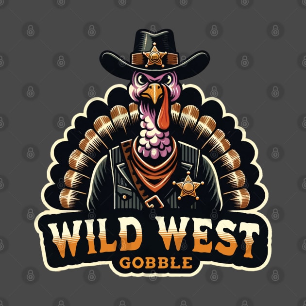 Wild West Gobble - Thanksgiving gift design by Kicosh