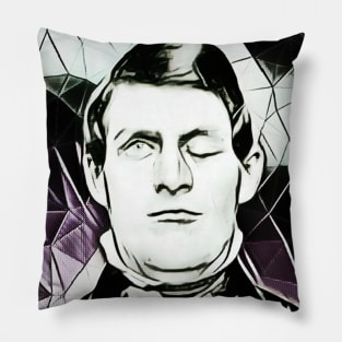 Phineas Gage Black And White Portrait | Phineas Gage Artwork 3 Pillow