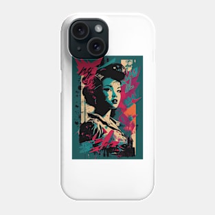 Vintage woman in pop-art style Phone Case