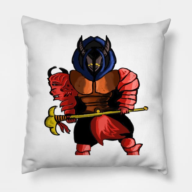 Axe Warrior Pillow by Joker & Angel