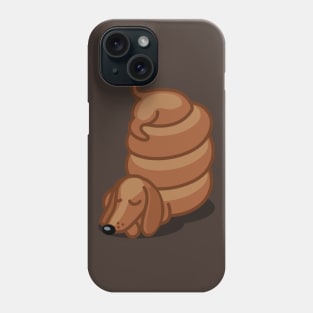 Funny Sleepy Dachshund Tshirt - Dog Gifts for Doxie and Sausage Dog Lovers Phone Case