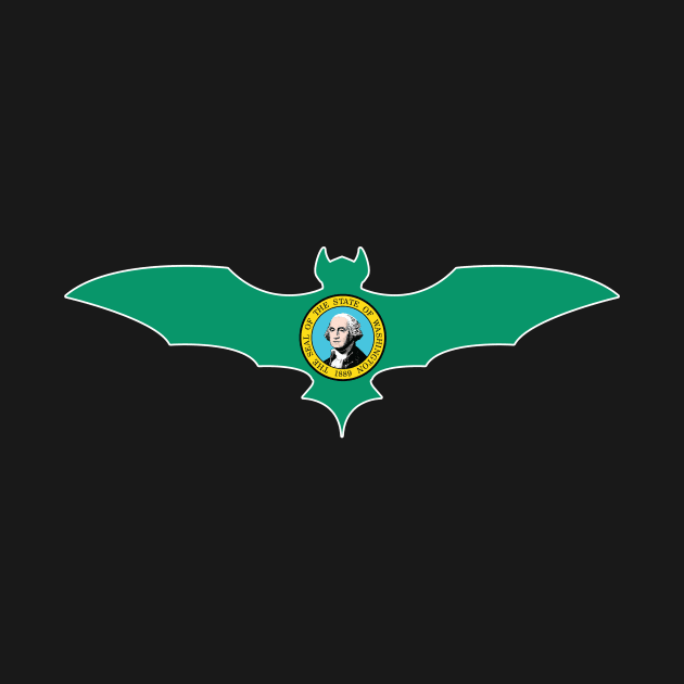 Washington Bat Flag by Wickedcartoons