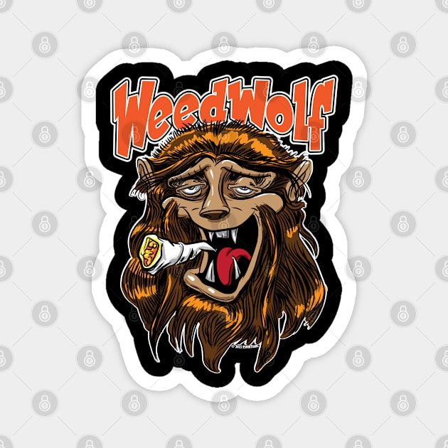 HalloWeed Wolf Magnet by eShirtLabs